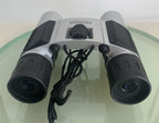 Praktica CN12X25S Foldable Binoculars SILVER GOOD CONDITION+COVER - TESTED - 1384
