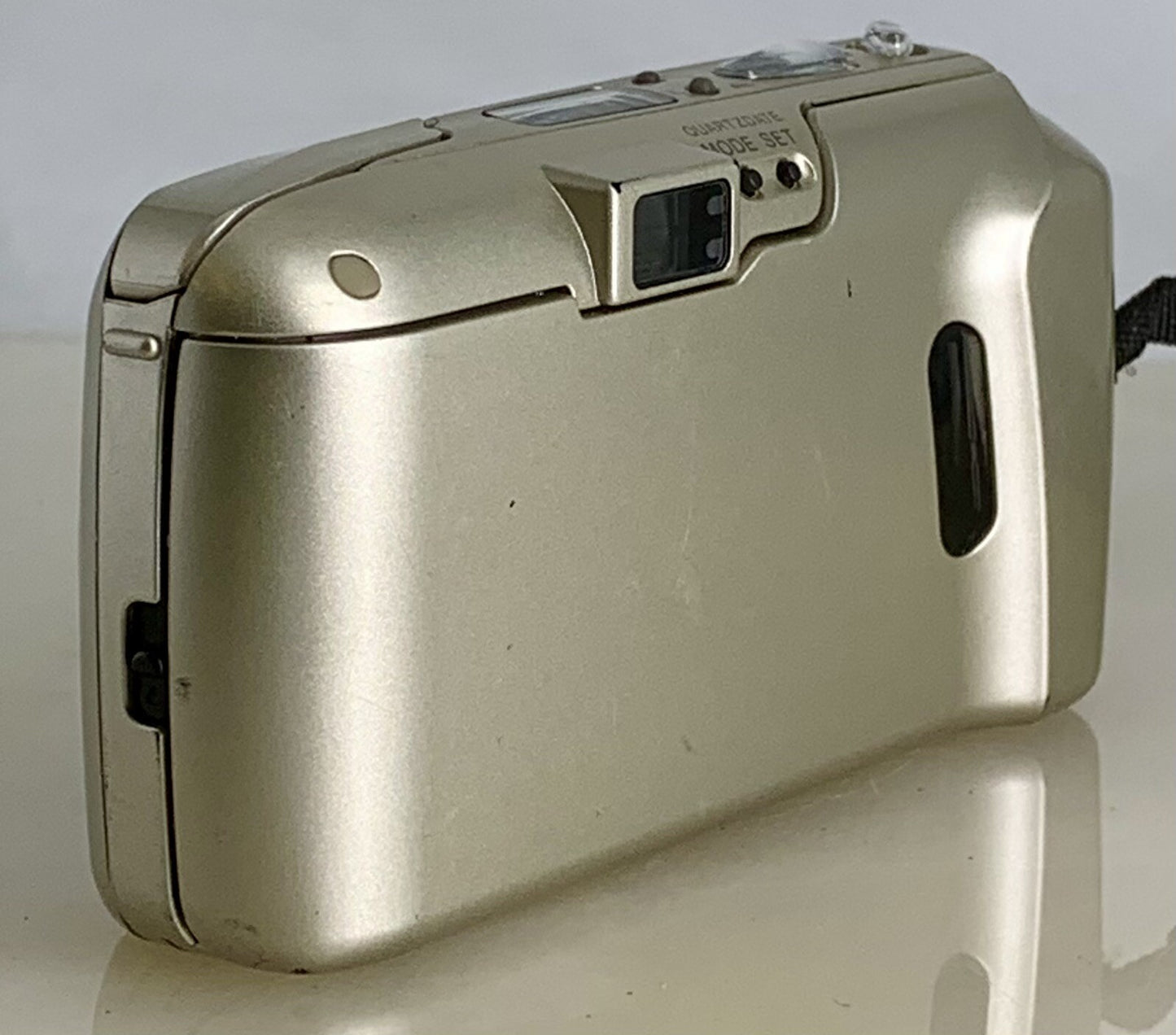 Olympus mju ii Zoom 80 35mm Ultra Compact Camera Beige All Weather  Working #835