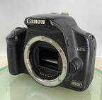 Canon EOS 450D 12.2 MP BLACK WITH CHARGER+WIRE AND BOOK MANUAL -TESTED -9101