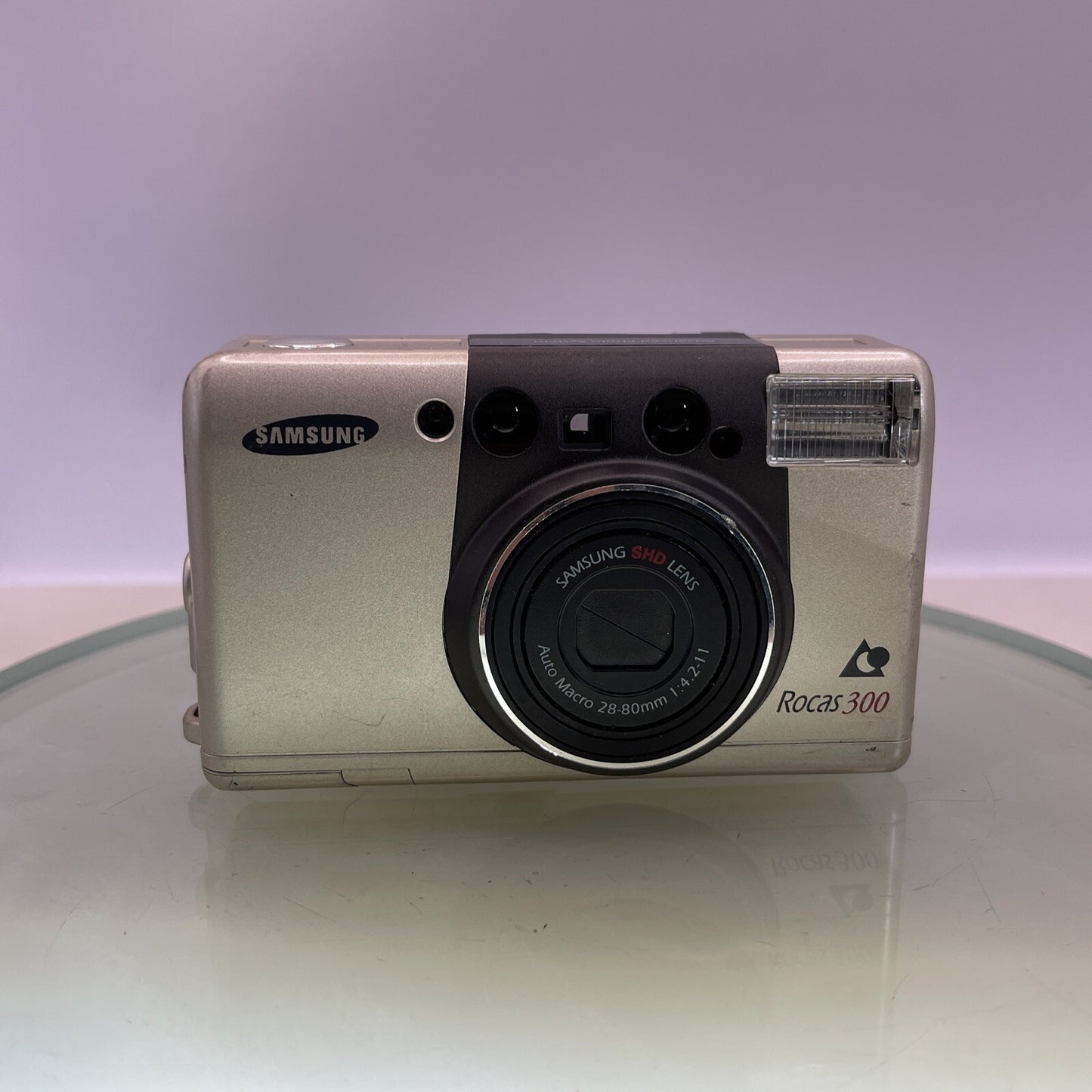 Samsung Rocas 300 Compact APS Film Camera Auto Macro 28-80mm 1:4.2-11 TESTED#3611