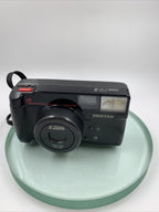 Pentax Zoom 70-S Tele Macro AF Camera With Black Case #VGC # TESTED # 8202