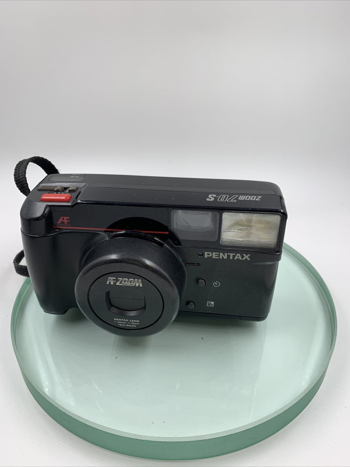 Pentax Zoom 70-S Tele Macro AF Camera With Black Case #VGC # TESTED # 8202