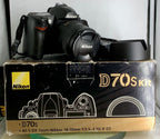 Nikon D70s 6.1MP Digital SLR Camera+Nikkor DX 18-70mm Lens+Charger+Box+Tested0