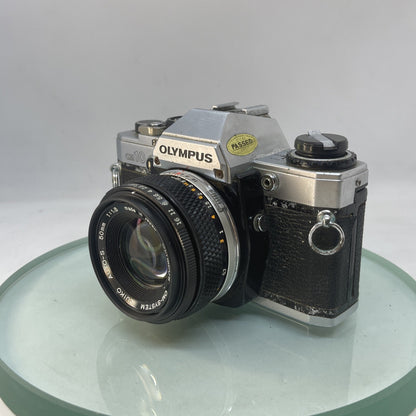 Olympus OM10 35mm Film SLR Manual Camera +Olympus 50/1.8 MC Zuiko Lens TESTED3902