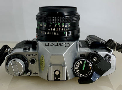 Canon AE-1 Program 35mm SLR Film Manual Camera + Canon 50mm F/1.8 FD Lens # 3047