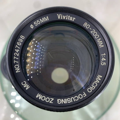 OLYMPUS Vivitar 80-200mm F/4 Macro Focusing Zoom Lens - BLACK TESTED - 7346