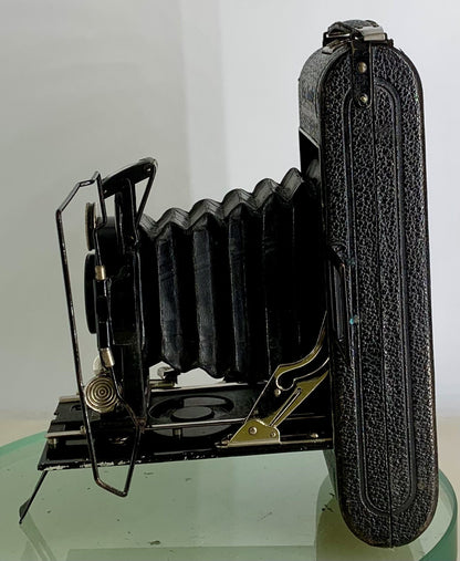 Vintage Voigtlander 1929 Folding 6x9 Roll Film Camera Voigtar 1:6.3 f=10.5cm-3415