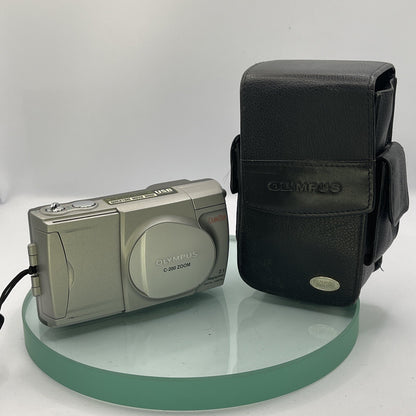 Olympus Camedia C-200 Zoom 2.1MP Compact Digital Camera Silver Tested #90