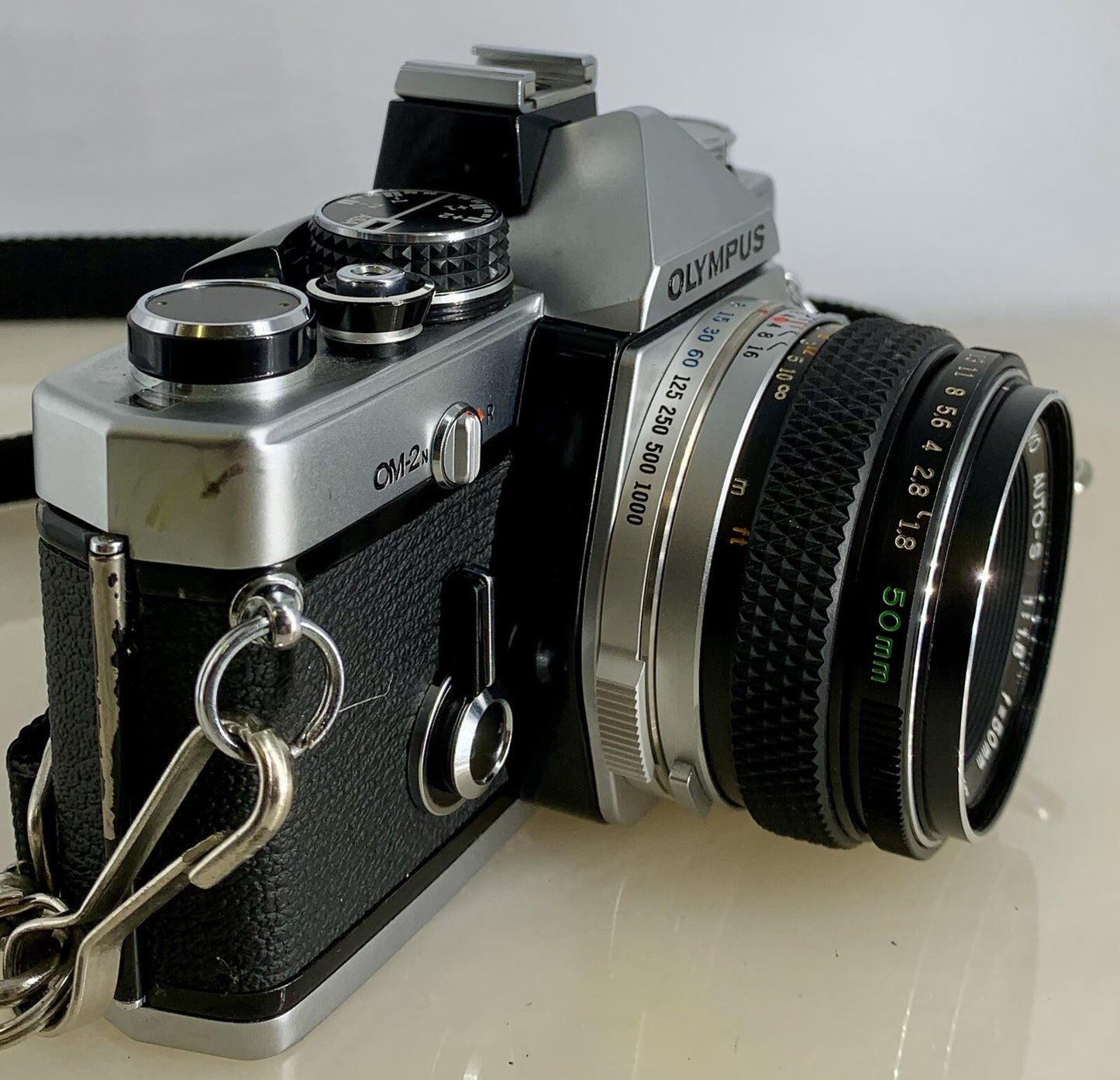 Olympus OM-2N MD 35mm Film SLR Manual Camera+Olympus 50mm F/1.8 Zuiko Lens #3072