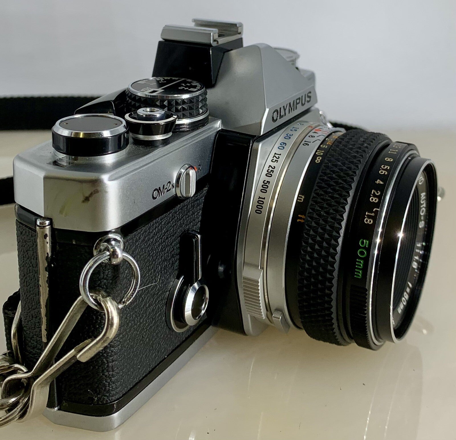 Olympus OM-2N MD 35mm Film SLR Manual Camera+Olympus 50mm F/1.8 Zuiko Lens #3072