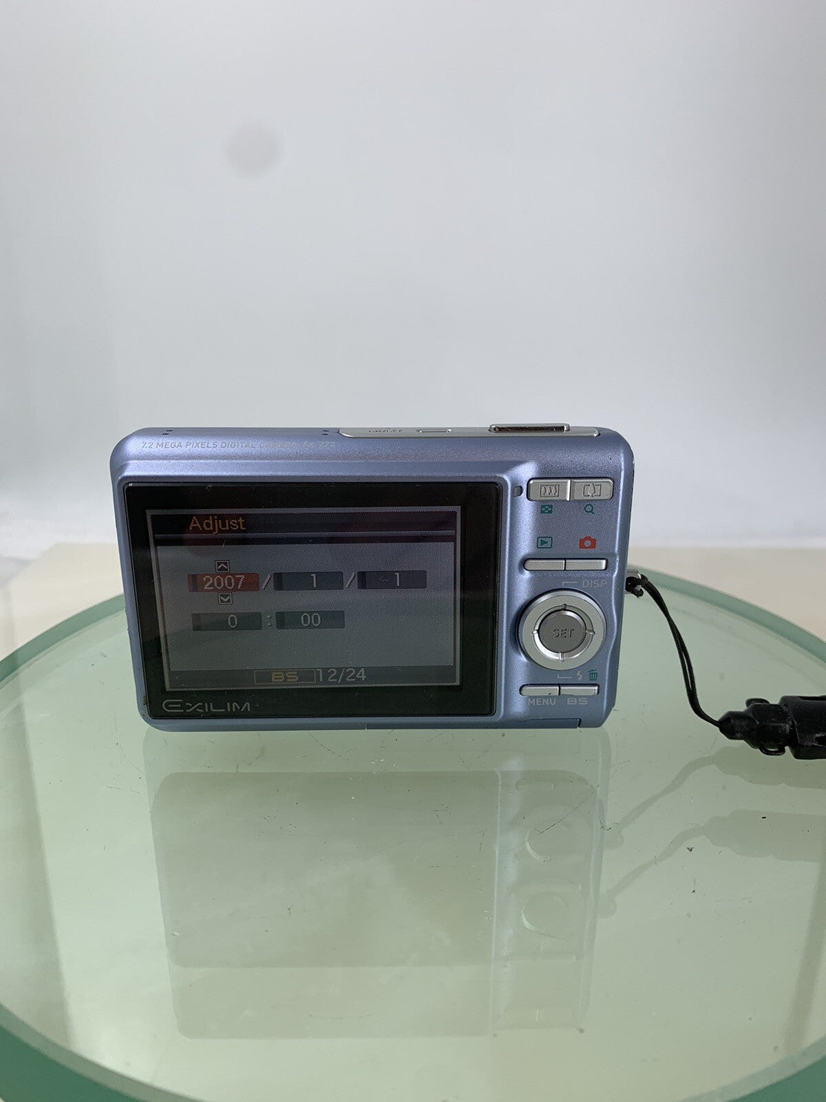 Casio EXILIM EX-Z77 COMPACT DIGITAL CAMERA PURPLE +CHARGER  NO CARD TESTED - 8044