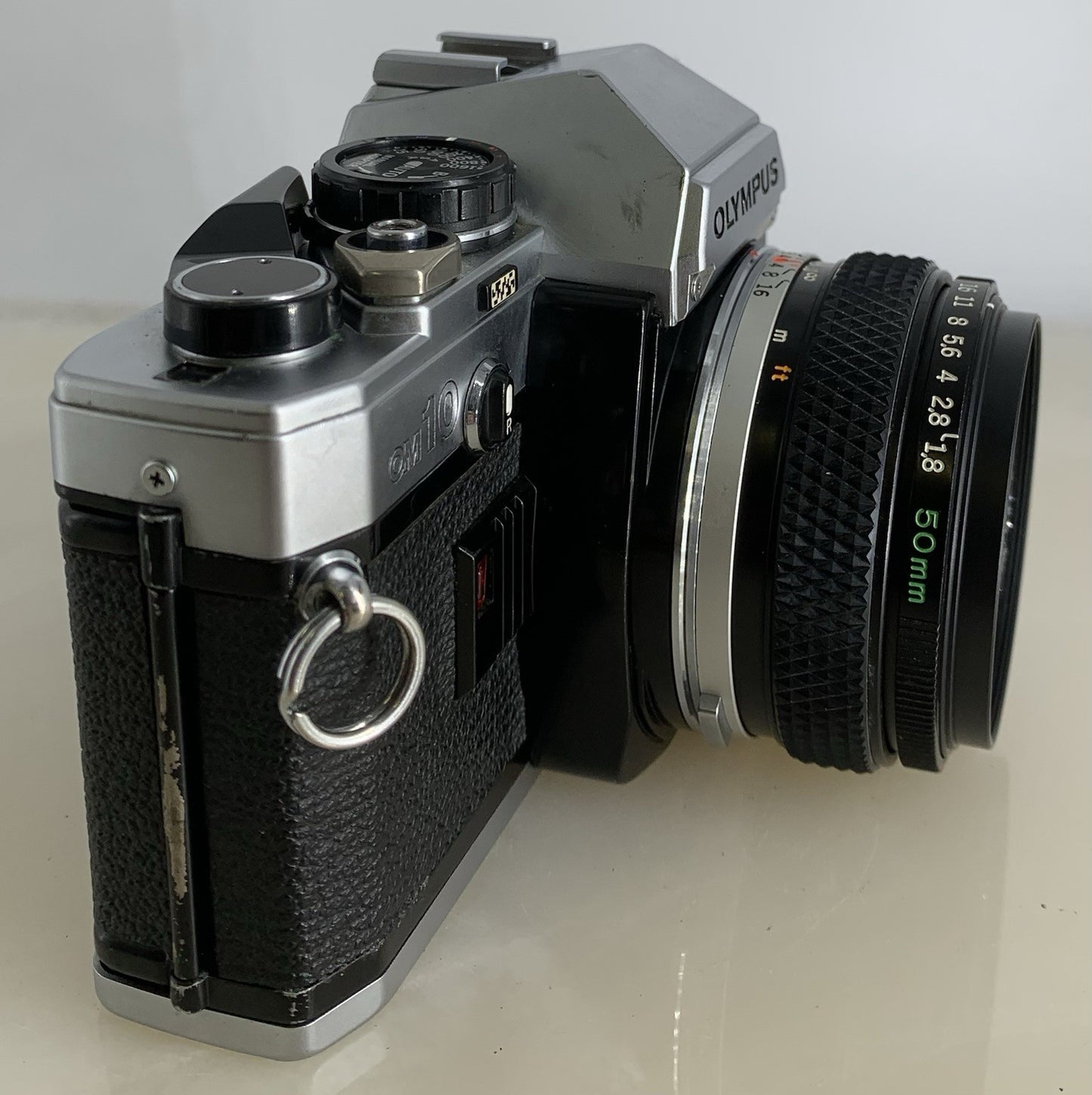 SERVICED Olympus OM10 35mm Film SLR Manual Camera + Olympus 50mm f/1:1.8 #1312