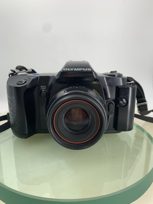 Olympus OM 101 Power Focus BLACK POINT AND SHOOT FILM CAMERA TESTED - 8000