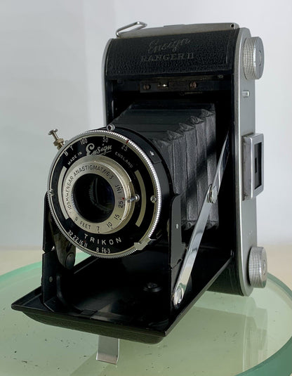 Ensign Ranger ll, c1951, Working 6X6 Folding Film Camera, Very Clean #206