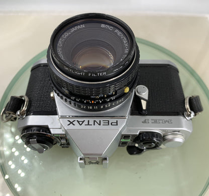 Pentax ME F35mm SLR Film camera + Pentax-M  50mm f2 LENS 35mm   - TESTED  7234