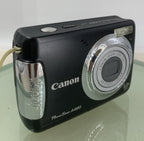 Canon PowerShot A480 10.0MP DIGITAL CAMERA BLACK NO CHARGER NO CARD TESTED - 2430