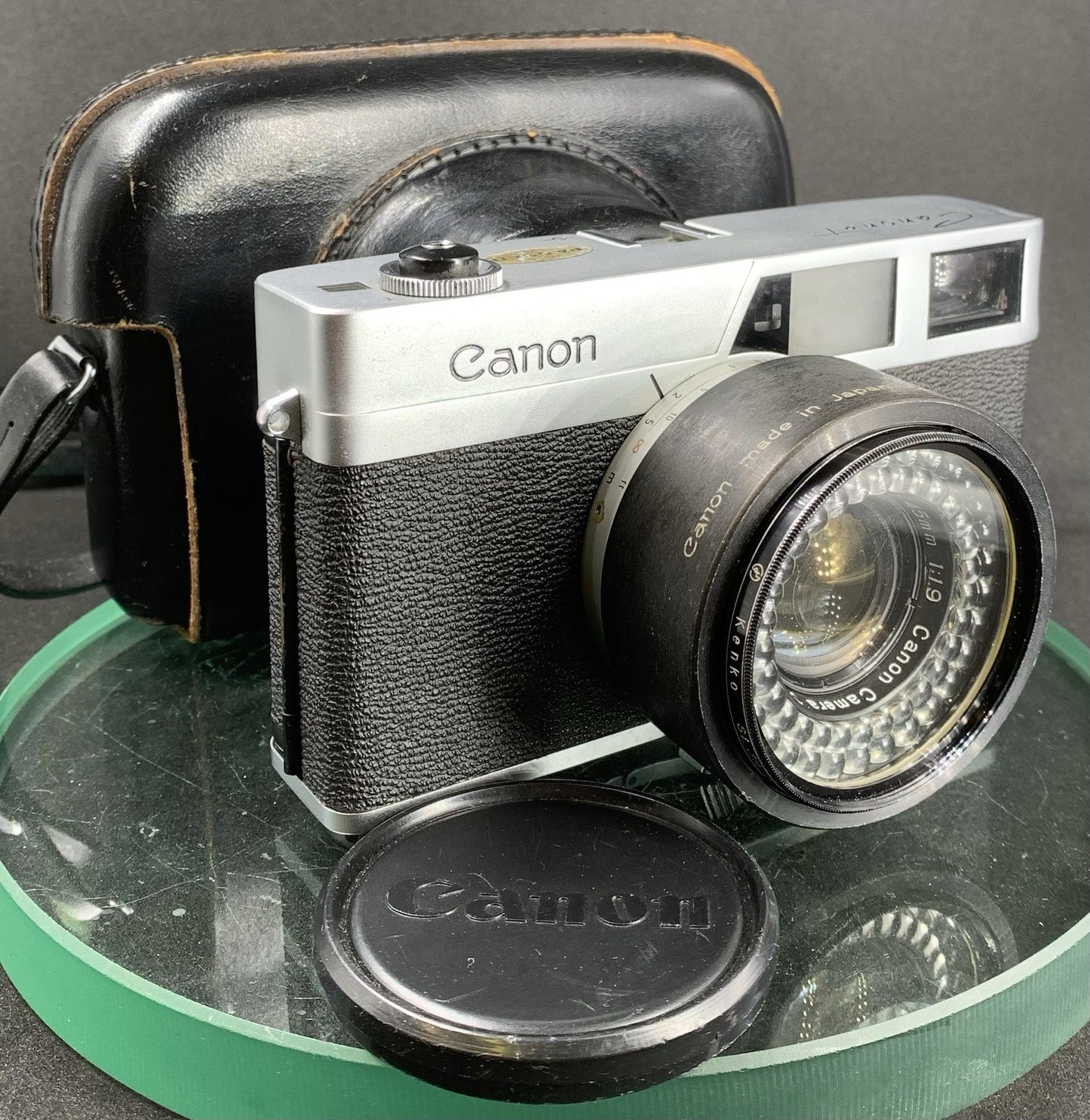 Canon Canonet Camera With Canon SE 45/1.9 Lens+Case+Working+Tested#1390
