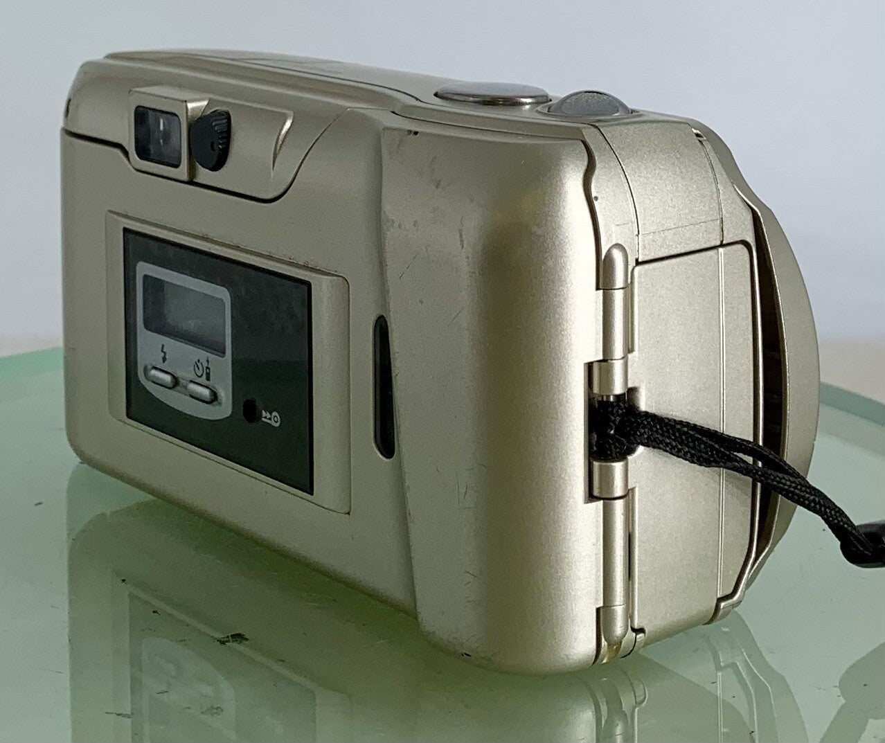 Olympus MJU II Zoom 115 Film Camera 38-115 Lens AF Point&Shot RARE GOLD Tested3