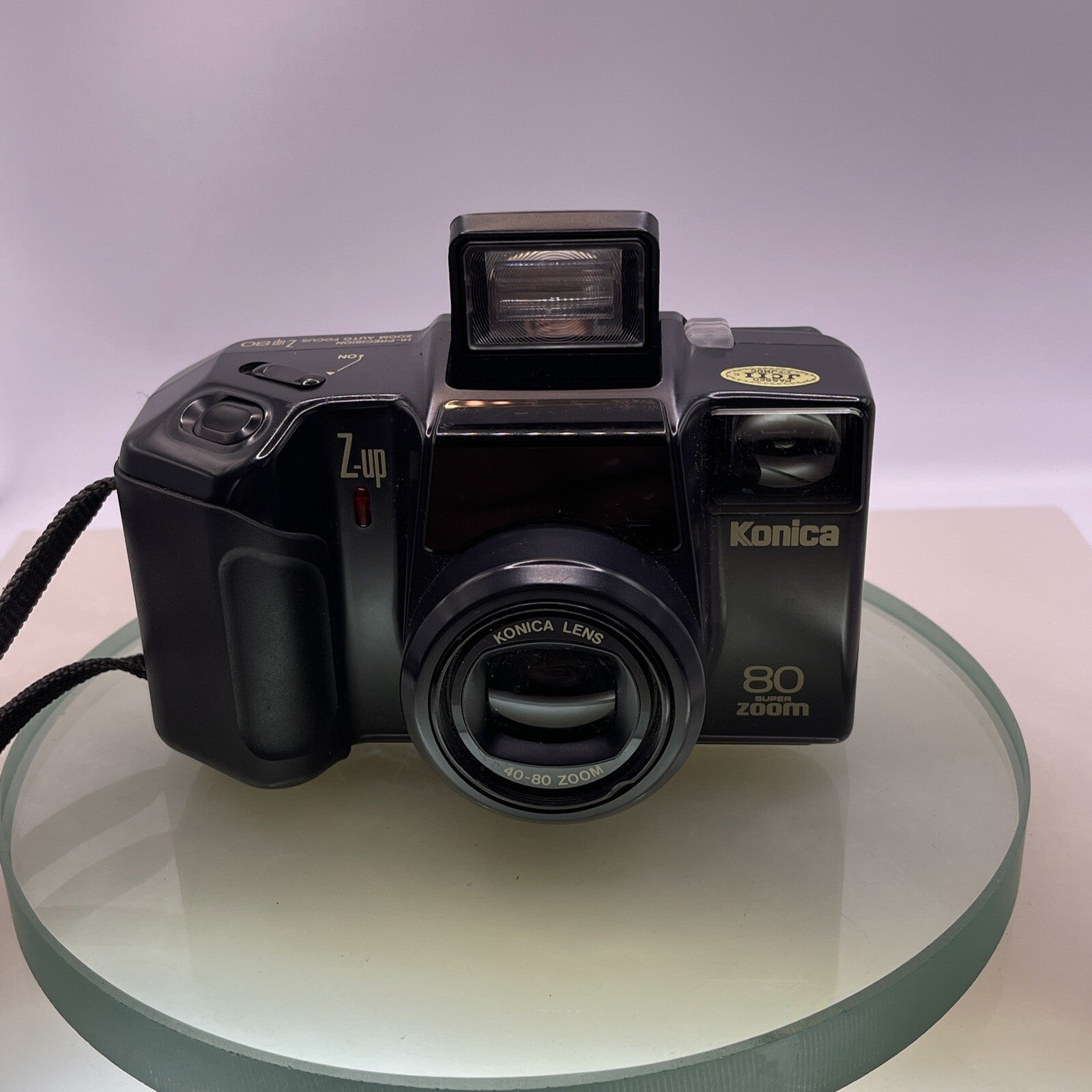 Konica Z Up 80 Super Zoom 35mm Film Point and Shoot Camera Black Tested #3871