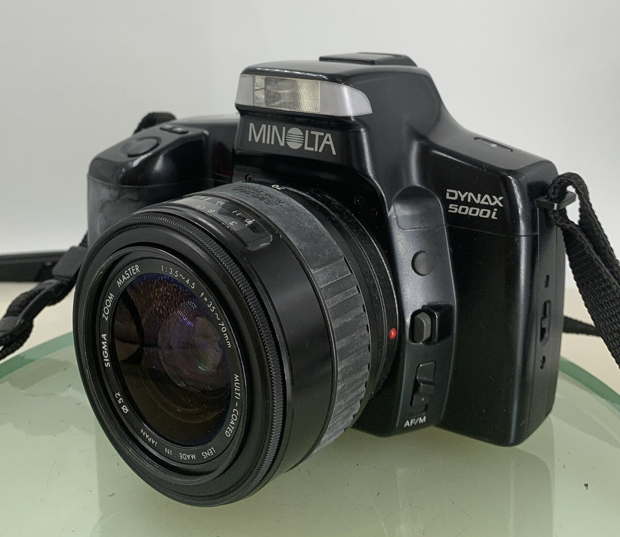 Minolta Dynax 5000i + 35-70mm BLACK FILM CAMERA POINT AND SHOOT TESTED - 6502