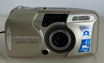 Olympus MJU III 80 Camera 35mm Film Point & Shoot Compact 38-80mm Lens+CASE#1221