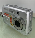 Pentax Optio E10 6.0MP Compact Digital Camera Silver WITH COVER - TESTED - 62