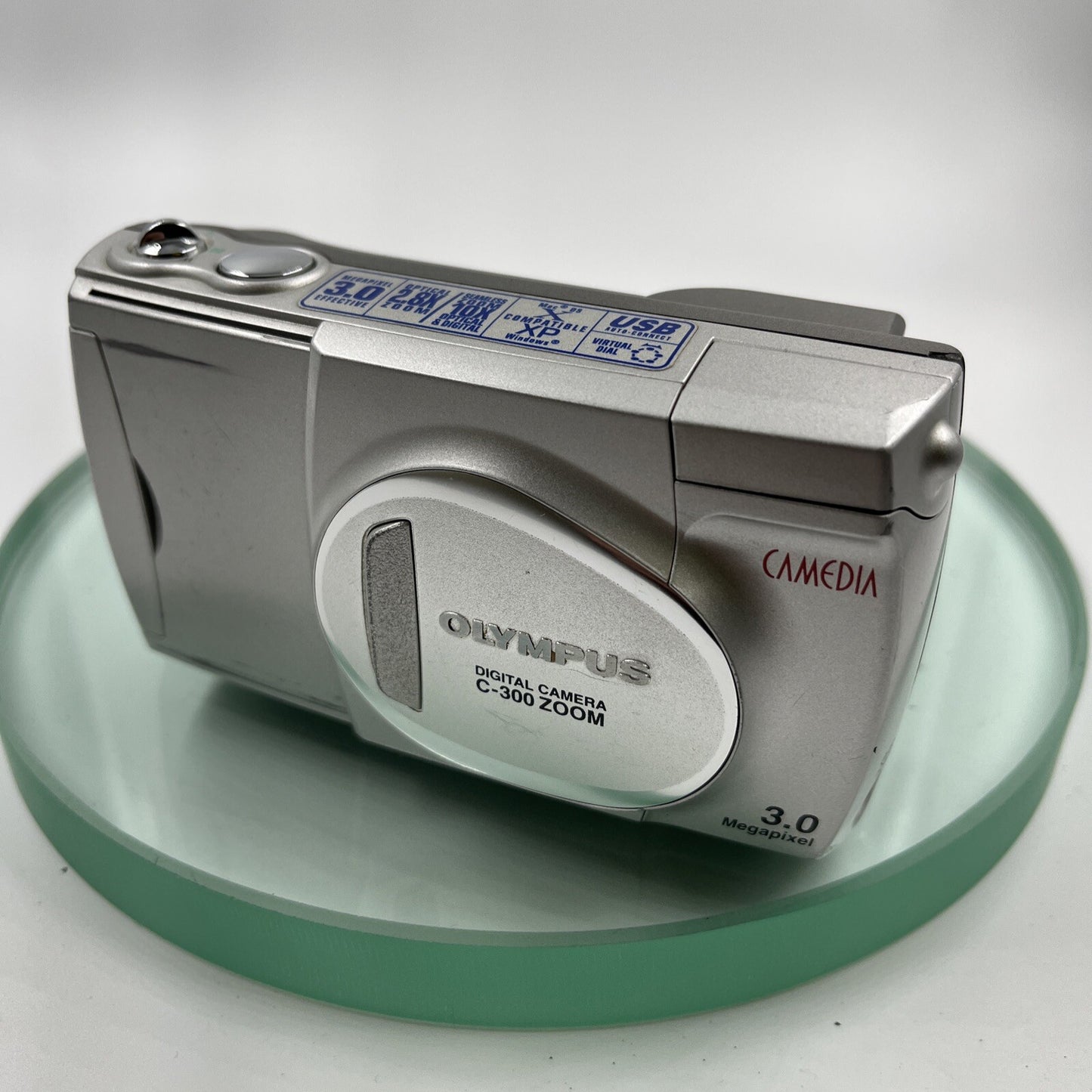 Olympus C-300 Zoom Digital Camera 3.0MP Megapixel 2.8x Optical Zoom-Silver # 9692