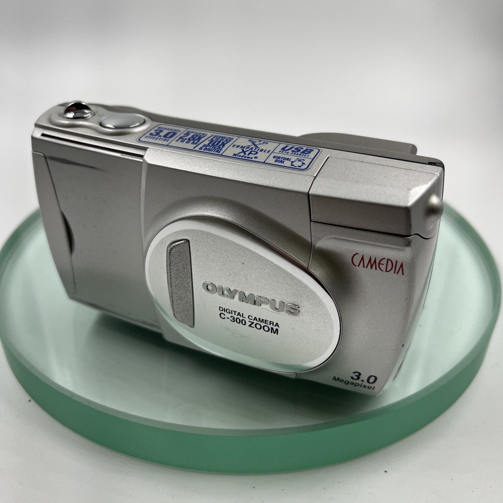 Olympus C-300 Zoom Digital Camera 3.0MP Megapixel 2.8x Optical Zoom-Silver # 9692