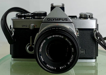 Olympus OM-2N MD 35mm Film SLR Manual Camera Olympus AUTO S50mm F/1.8 Zuiko Lens1