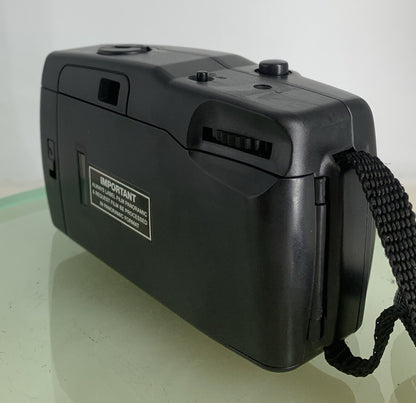 Panorama Wide Pic 35mm Film Point and Shoot FILM Camera BLACK TESTED - 8456