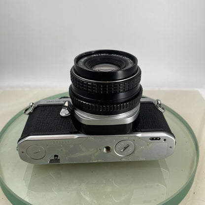 Pentax ME Super 35mm SLR Film camera + Pentax-M  28mm f2.8 LENS  - TESTED  8649