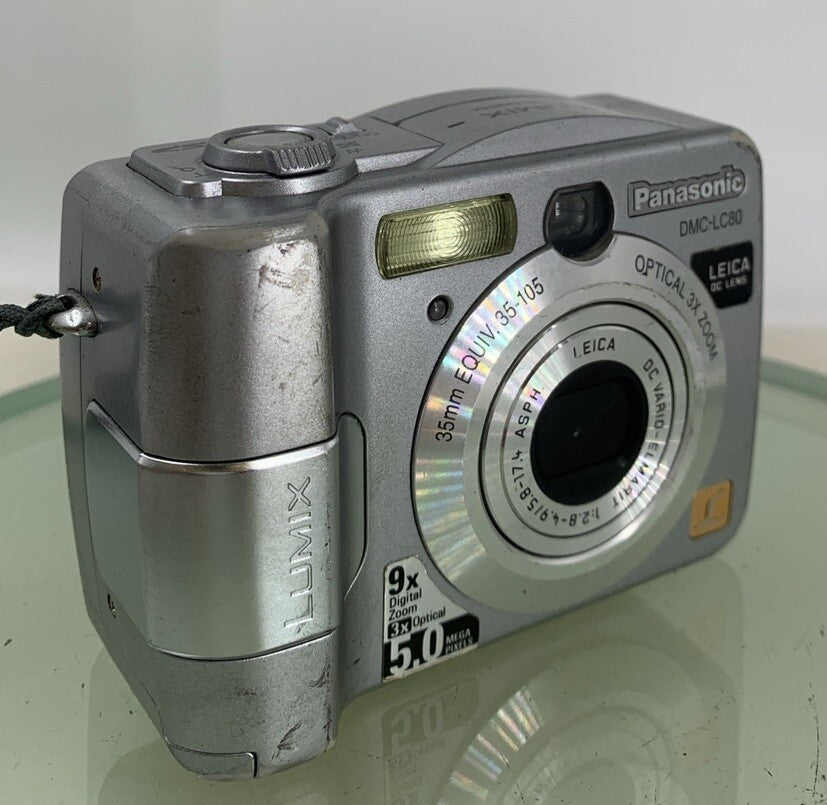 Panasonic LUMIX DMC-LC80 5.0MP COMPACT  DIGITAL CAMERA NO CARD TESTED - 3410