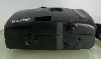 Panorama Wide Pic 35mm Film Point and Shoot FILM Camera BLACK TESTED - 8457