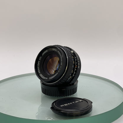 SMC - PENTAX-M - 1:1.7 - 50MM - SLR CAMERA LENS - P'K MOUNT - IMMACULATE+CAPS4232
