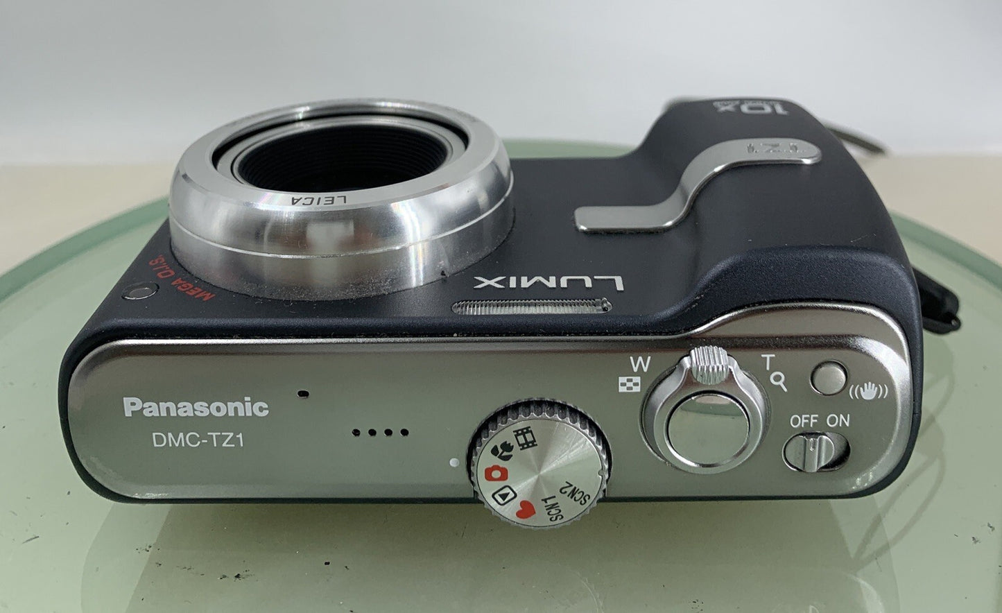 Panasonic LUMIX DMC-TZ1 GREY COMPACT DIGITAL CAMERA  - NO CHARGER - TESTED - 2427