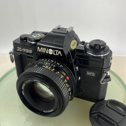 Minolta X-700 35mm Film SLR Manual Camera w-Minolta 50mm f/1.7 MD Lens ++ - #8782