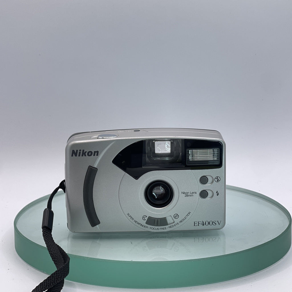 Camera Nikon EF400SV Point & Shoot Film Camera with Case, 28mm Lens #TESTED #7971