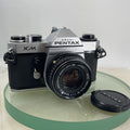 Asahi Pentax KM 35mm SLR Film Camera with Pentax 50mm F1.7 lens SERVICED #6230