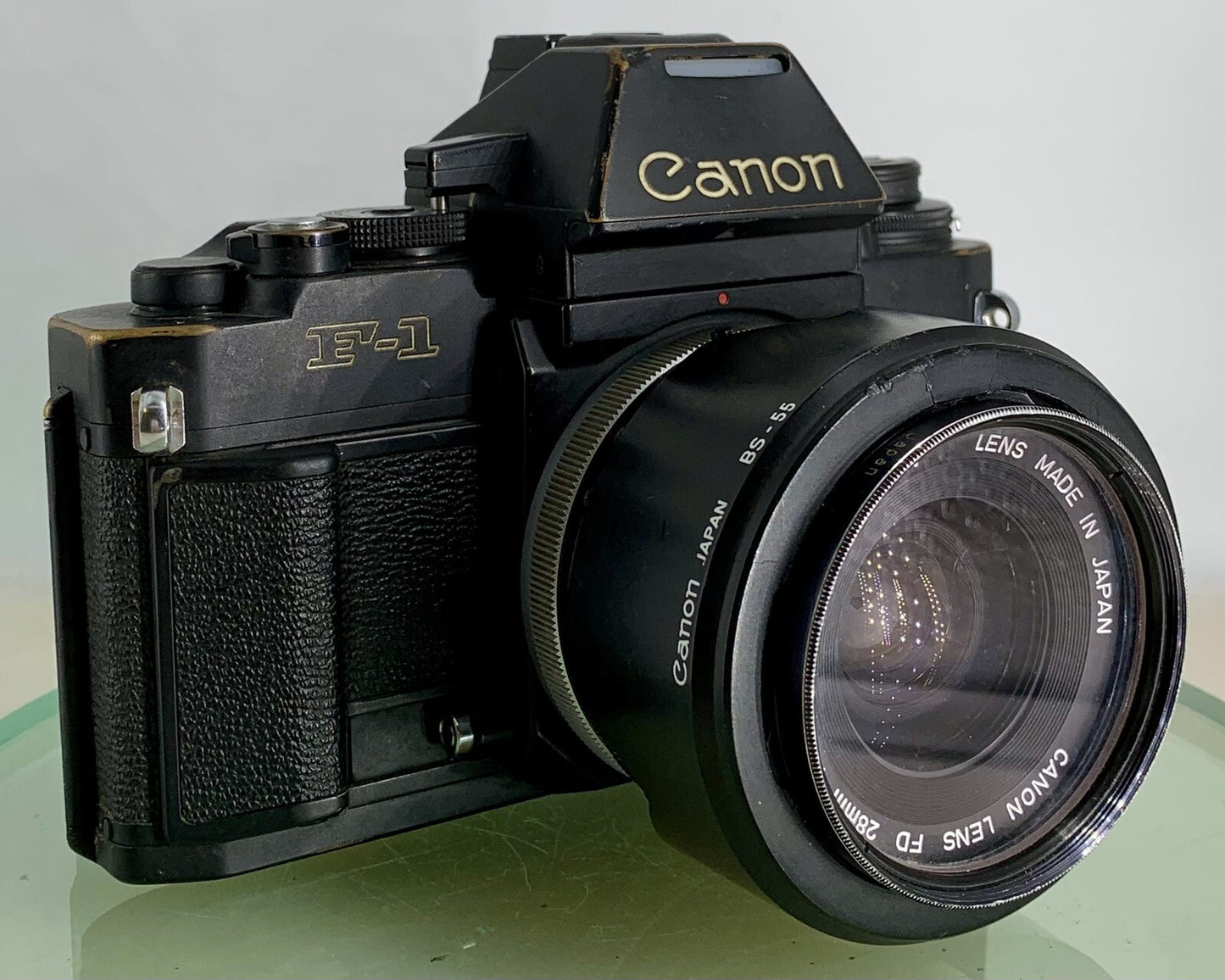 Canon New F-1 35mm SLR Film Camera + Canon FD 28mm f2.8 S.C, AE Finder TESTED3460
