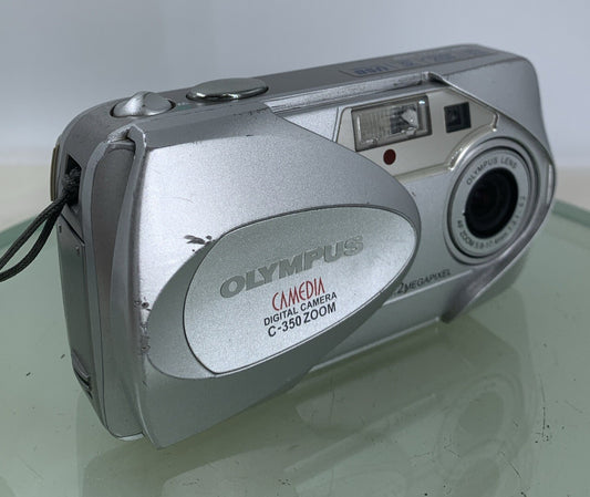 Olympus Camedia C-350 Zoom 3.2MP Compact Digital Camera SILVER TESTED - 6780