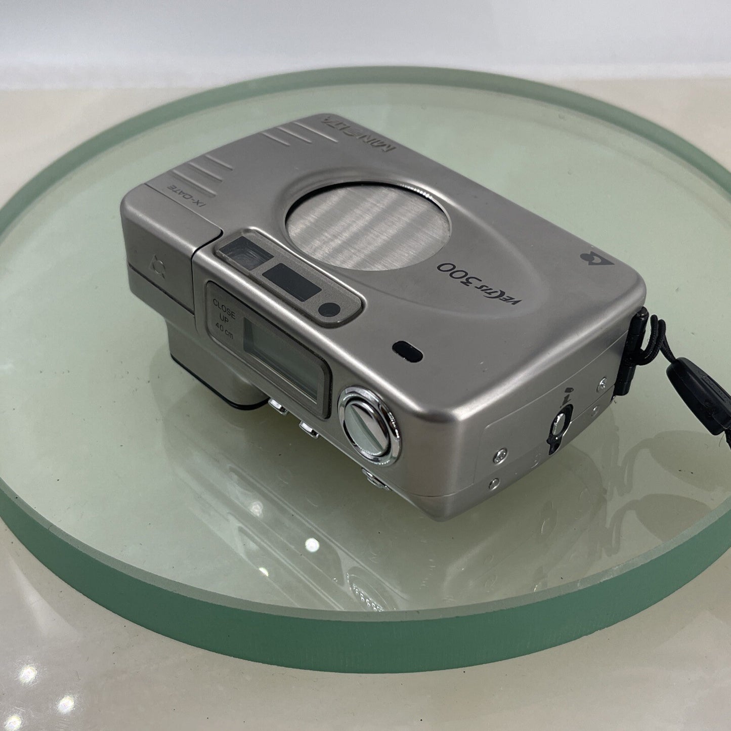 Rare Minolta Vectis 300, Stainless Steel APS Film Camera Case Tested #3748