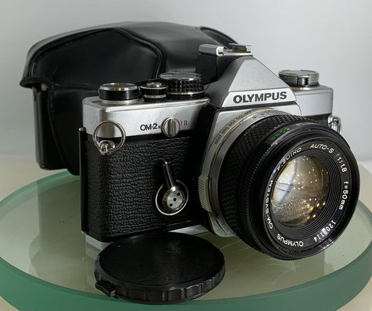 Olympus OM-2N MD 35mm Film SLR Manual Camera Olympus 50mm F/1.8 Zuiko Lens #1980