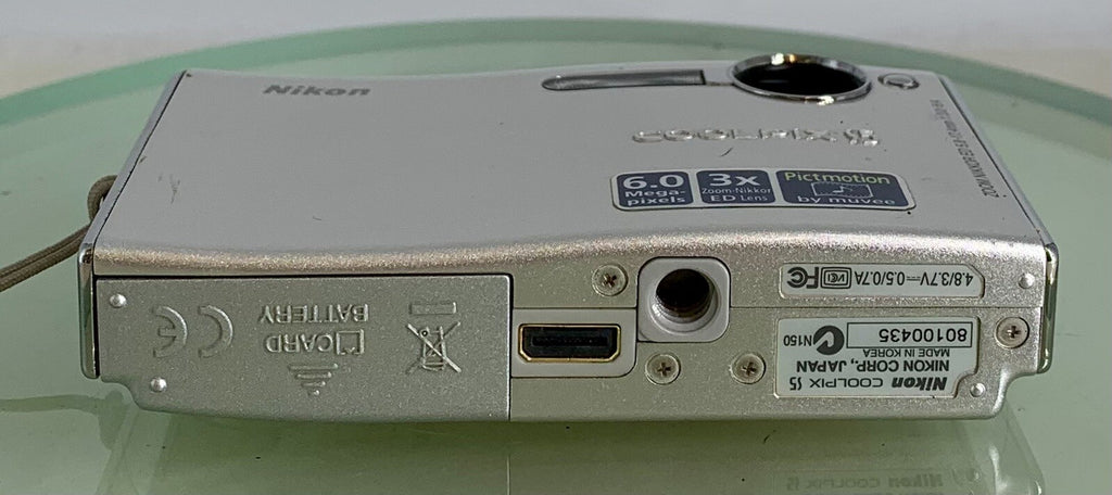 Nikon Coolpix S5 6.0 MP 3x Zoom Compact Digital Camera+Charger+Bag+Tested-3487