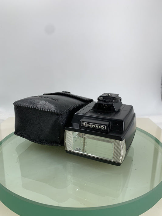 Olympus OM System ELECTRONIC T20 Flash Gun FOR CAMERA + COVER TESTED - 5990