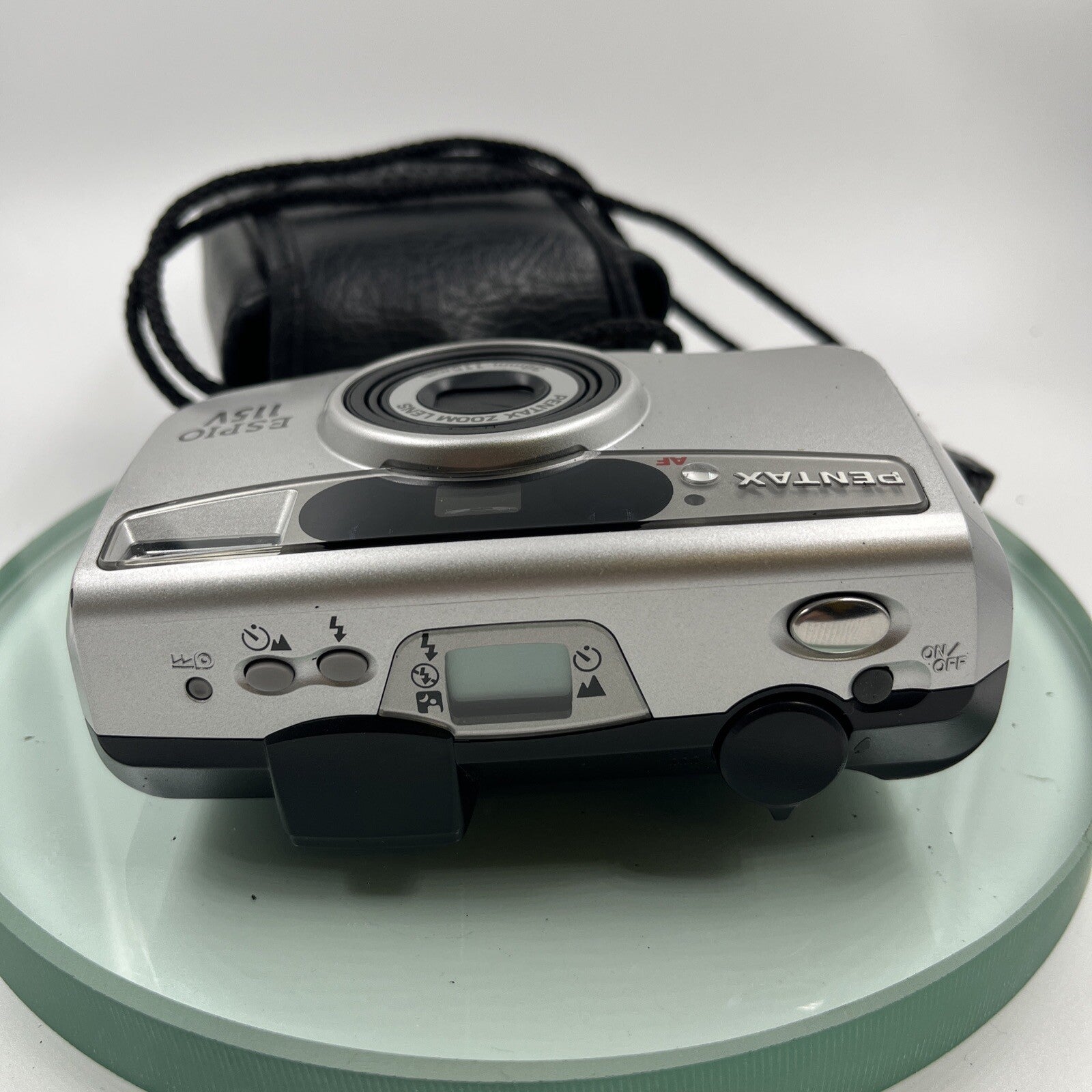 PENTAX ESPIO 115V 38-115 LENS 35mm COMPACT FILM CAMERA + CASE ,TESTED, VGC #9385