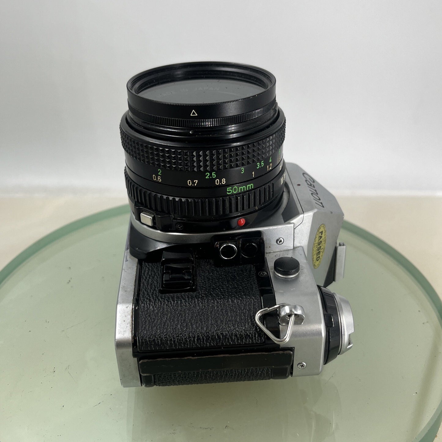 Canon AE-1 Program 35mm SLR Film Manual Camera + Canon 50mm F/1.8 FD Lens +# 8817