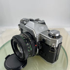 Canon AE-1  35mm SLR Film Manual Camera + Canon 50mm F/1.8 FD Lens Like A-1 #7483