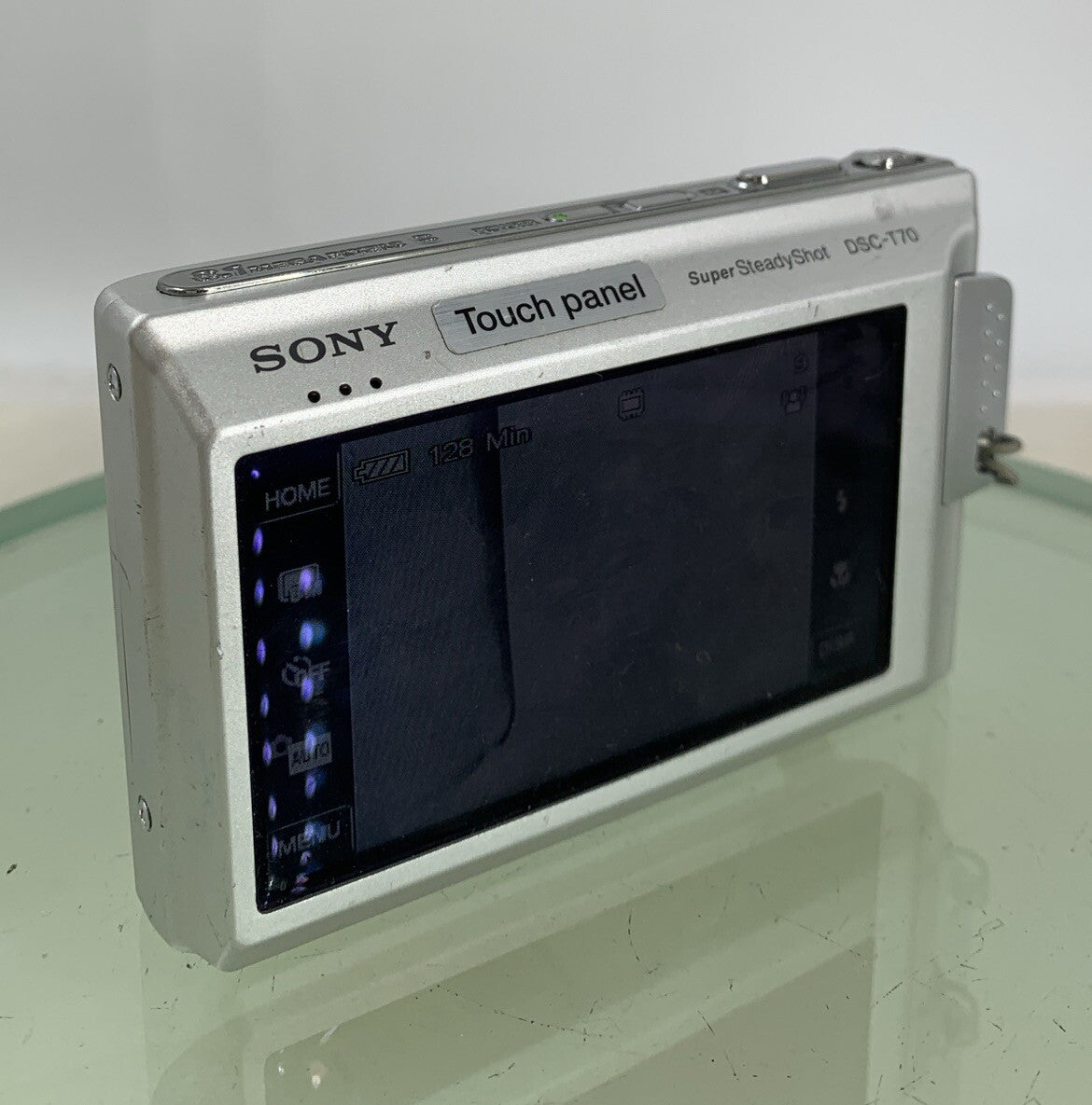 SONY DSC-T70 8.1 MP CyberShot Digital Camera SILVER+CHARGER+WIRE TESTED - 7614