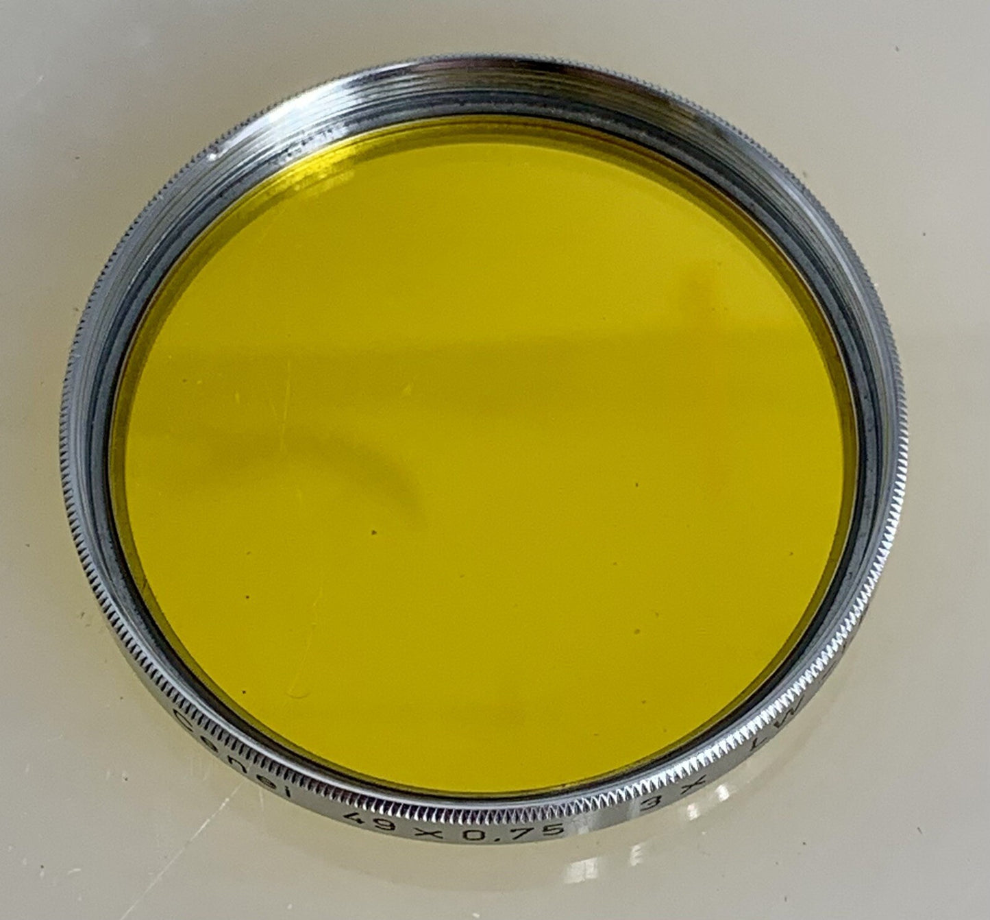 Cenei 49 x 0.75 3x LW -1.5 (Color Yellow) 49mm + Leather Case - 1082
