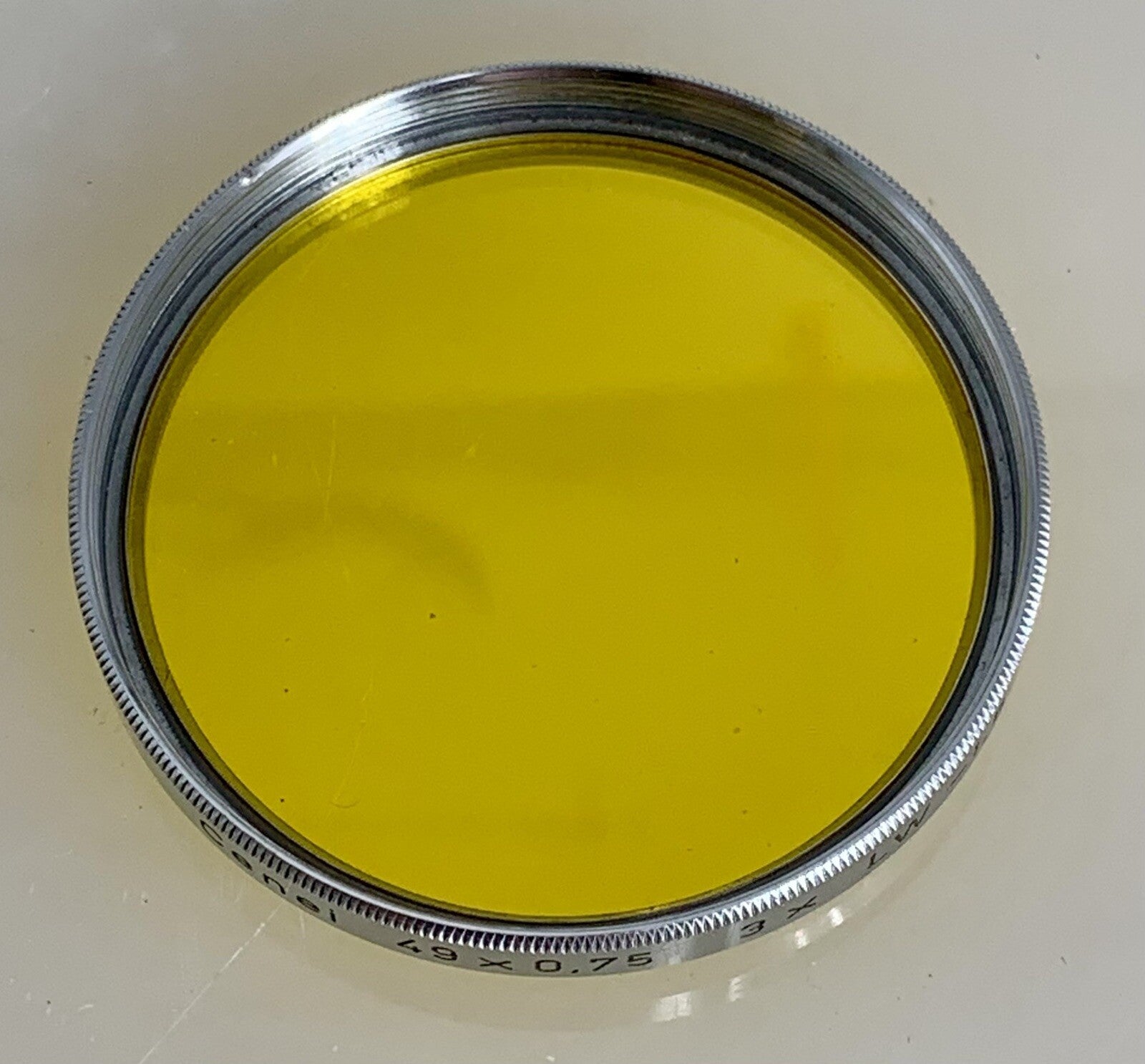 Cenei 49 x 0.75 3x LW -1.5 (Color Yellow) 49mm + Leather Case - 1082